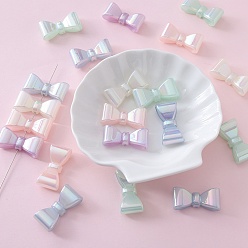 (52) Непрозрачная лаванда Светящиеся непрозрачные акриловые бусины, бантом, светящиеся в темноте бусы, разноцветные, 19.5x39.2x105 мм, отверстие : 2 мм