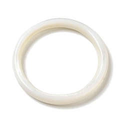 WhiteSmoke Natural White Shell Linking Ring, Ring, WhiteSmoke, 33x3.5mm, Inner Diameter: 26mm