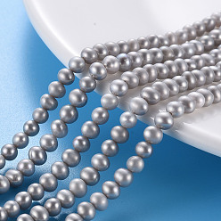 Pearl Natural Cultured Freshwater Pearl Beads Strands, Dyed, Potato, 4.5~5x4~5x4~5mm, Hole: 0.5mm, about 86~100pcs/strand, 14.96 inch(38cm)