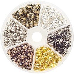 (52) Непрозрачная лаванда Латунная советы шарик узел крышки, без никеля , разноцветные, 12.5x10.5x0.1 см, 450~480 шт / коробка