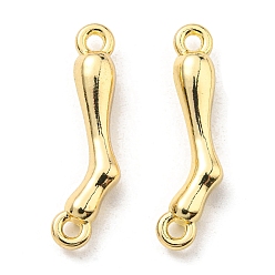 Golden Rack Plating Alloy Connector Charms, Skeleton Links, Long-Lasting Plated, Lead Free & Cadmium Free, Golden, 25x6.5x4.5mm, Hole: 1.6mm