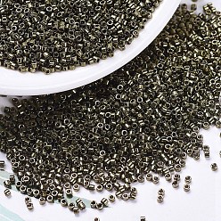 (DB0456) Galvanized Olive MIYUKI Delica Beads, Cylinder, Japanese Seed Beads, 11/0, (DB0456) Galvanized Olive, 1.3x1.6mm, Hole: 0.8mm, about 20000pcs/bag, 100g/bag
