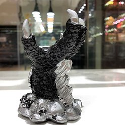 Сиена Скульптура из смолы с когтем дракона, украшения для пьедестала, держатель хрустального шара, для домашнего офисного стола, цвет охры, 75x67x106 мм