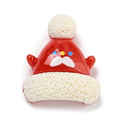 Hat Рождественские кабошоны из непрозрачной смолы для декодирования, шляпа, 25.5x21x10.5 мм