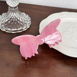 Бледно-Розовый Заколки для волос из ацетата целлюлозы и железных когтей, аксессуары для волос для женщин и девочек, бантом, розовый жемчуг, 1 мм