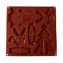 Couleur aléatoire Moule en silicone de qualité alimentaire bricolage, moules à gâteaux, couleur aléatoire, 300x300x10mm, diamètre intérieur: 55~183x80~126 mm
