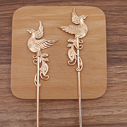 Light Gold Выводы из сплава для волос, феникс, золотой свет, 153x33 мм