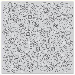 Flower Clear Silicone Stamps, for DIY Scrapbooking, Photo Album Decorative, Cards Making, Flower, 140x140mm