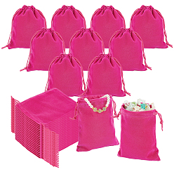 Камелия 30шт. прямоугольные бархатные мешочки с завязками, мешки для подарков на рождество, камелия, 12x10 см