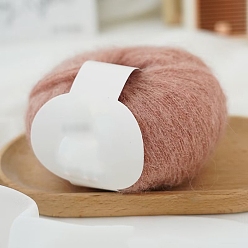 Бледно-фиолетовый Красный Пряжа мохер, длинная шерстяная пряжа для вязания, для одежды шарфы свитера шали шапки, бледно-фиолетовый красный, 20г/моток