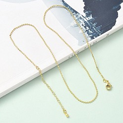 Настоящее золото 18K 1.5мм латунные шариковые цепочки ожерелья, без свинца и без кадмия, долговечный, стойки покрытие, реальный 18 k позолоченный, 17.80 дюйм (45.2 см)