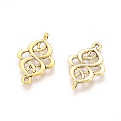 Античное Золото Звенья / разъемы из сплава в тибетском стиле, компоненты для люстры, без кадмия, без никеля и без свинца, ромб, античное золото , 28x18x2 мм, отверстие : 1.5 мм, 595 шт / кг