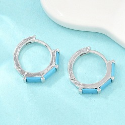 Plaqué 18K Or Véritable Micro cuivres ouvrent zircons boucles d'oreilles, sans plomb et sans cadmium, crémaillère plaquage, plaqué longue durée, réel 18 k plaqué or, 16x2.5mm