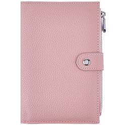 Pink PU Leather Passport Cover, Rectangle, Pink, 170x110x19.5mm