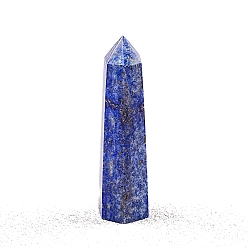 Ляпис-Лазурь Точечная башня натуральный лазурит украшение для дома, исцеляющие каменные палочки, украшение для медитации и терапии Рейки чакры, шестиугольник, 80~90 мм