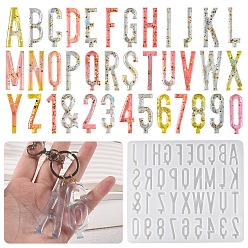 Белый DIY силиконовые формы для кулона, формы для литья смолы, для уф-смолы, изготовление подвесок из эпоксидной смолы, число, белые, 264x300x10 мм, внутренний диаметр: 56x7~33 мм