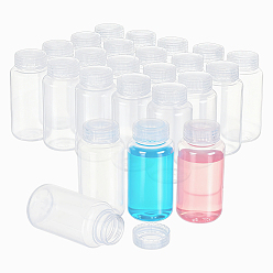 Прозрачный Пластиковые лабораторные флаконы для реактивов с широким горлышком, запечатать бутылки для образцов, прозрачные, 60.5x129.5 мм, емкость: 250 мл (8.45 жидких унций)