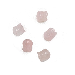 Quartz Rose Naturel a augmenté perles de quartz, non teint, muguet, 11x10mm, Trou: 1~1.2mm