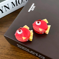 Fish Милый акриловый зажим для когтей, универсальный аксессуар для волос для женщин, рыба, 28x28 мм