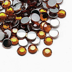 Шоколадный Акриловые стразы - кабошоны , граненые, полукруглый, цвет шоколада, 3x1 мм , около 10000 шт / мешок