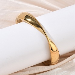 Золотой 304 из нержавеющей стали манжеты браслеты, широкие браслеты для женщин, золотые, 1/2 дюйм (1.15 см), внутренний диаметр: 2-3/8x1-7/8 дюйм (5.95x4.65 см)