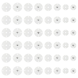 Платина 24 пары 4 стили кнопки из цинкового сплава, кнопки для одежды, швейные принадлежности, платина, 15~23x5.5~6 мм, отверстие : 2~3x1.5 мм, 6 пара / стиль