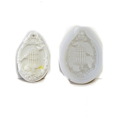 Белый Птица ароматерапия гипс капающий клей подвесной знак форма помадка украшение для торта мыло силиконовый инструмент для выпечки, белые, 105x78x15 мм