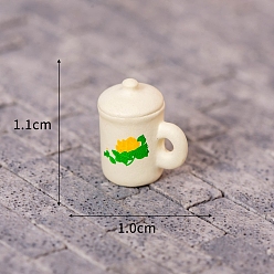 Bottle Миниатюрные украшения, аксессуары для домашнего кукольного домика с микро-ландшафтом, притворяясь опорными украшениями, суповая чашка из серы, 11x10 мм