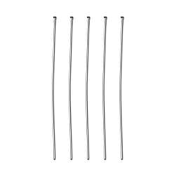 Нержавеющая Сталь Цвет Устойчивы к потускнению 304 штифты из нержавеющей стали с плоской головкой, цвет нержавеющей стали, 65x0.7 мм, 21 датчик, Руководитель: 1.5 mm