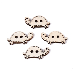 PapayaWhip 2-Hole Tortoise Wood Buttons, PapayaWhip, 11.5x22x2.5mm, Hole: 2mm