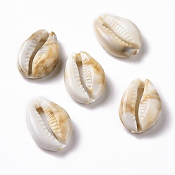 BurlyWood Acrylic Cabochons, Imitation Gemstone, Cowrie Shell Shape, BurlyWood, 22x15x6mm, about 495pcs/500g