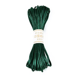 Темно-Зеленый Нить для вышивания из полиэстера, нитки для вышивки крестом, темно-зеленый, 3 мм, 20 м / пачка