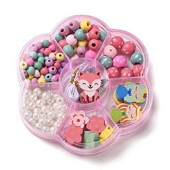 Mixed Shapes Тема детского дня, набор украшений из кленового дерева, наборы для изготовления своими руками, разнообразные, 14~24x14~18.5x5~6 мм, отверстие : 2 мм