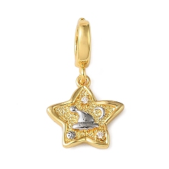 Hat Рождественские украшения в виде звезд из латунных стразов, с застежками, без свинца, без кадмии и без никеля, реальный 18 k позолоченный, шляпа, 27 мм