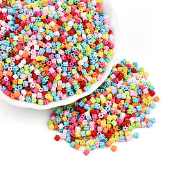 (52) Непрозрачная лаванда 8/0 бисер стеклянный непрозрачный, цветка сливы, разноцветные, 2~2.5x2.5~3.5 мм, отверстие : 0.9~1.2 мм, Около 18000 шт / фунт