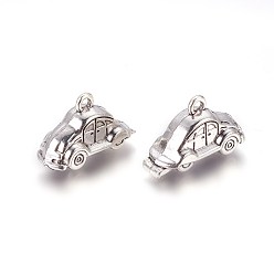 Античное Серебро Тибетский стиль сплава цинка подвески, автомобиль, античное серебро, 9.5x24x15 мм, отверстие : 1.8 мм