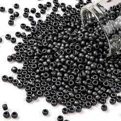 (611) Matte Color Opaque Gray TOHO Round Seed Beads, Japanese Seed Beads, (611) Matte Color Opaque Gray, 8/0, 3mm, Hole: 1mm, about 222pcs/bottle, 10g/bottle