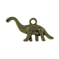 Античная Бронза Сплавочные подвески тибетского стиля, динозавр, без кадмия и без свинца, античная бронза, 13x27x4 мм, Отверстие : 2 мм , около 645 шт / 1000 г