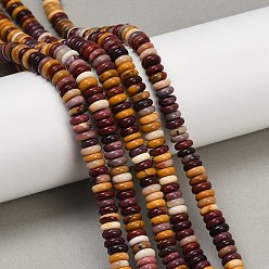 Моокаит Природные mookaite бисер нитей, рондель, 6~6.5x2~3 мм, отверстие : 0.8 мм, около 152~162 шт / нитка, 14.57~15.20'' (37~38.6 см)