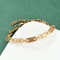 Настоящее золото 22K 304 браслеты-цепочки из нержавеющей стали для женщин и мужчин, вакуумное покрытие pvd, овальные, реальный 22 k позолоченный, 8-1/8 дюйм (20.7 см)