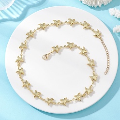 Золотой Океан 304 цепочки из нержавеющей стали в виде морской звезды для женщин, золотые, 15.79 дюйм (40.1 см)