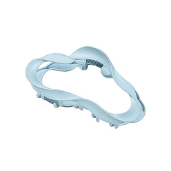 Светло-Синий Пластиковые зажимы когтя волос, аксессуары для волос для женщин и девочек, облако, голубой, 95x55 мм