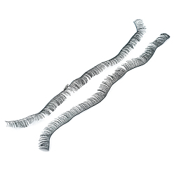 Черный Плюшевые ремесленные куклы ресницы полоски, аксессуары для изготовления накладных ресниц bjd, чёрные, 8 мм