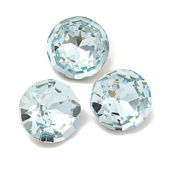 Индийский Сапфир Стеклянные стразы кабошоны, плоская задняя и задняя, граненые, алмаз, Индийский сапфир, 6x3 мм