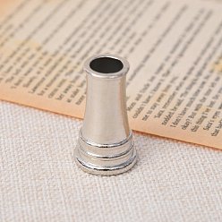 Platinum Alloy Dip Pen Holder, Vintage Quill Pen Stand, Platinum, 22x37mm