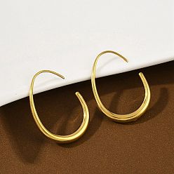 Настоящее золото 18K 304 Серьги-капли из нержавеющей стали с подвесками, ионное покрытие (ip), реальный 18 k позолоченный, 29.5x22x3.5 мм