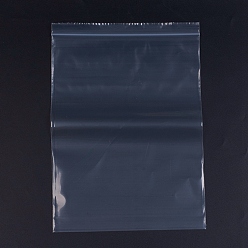 White Plastic Zip Lock Bags, Resealable Packaging Bags, Top Seal, Self Seal Bag, Rectangle, White, 33x23cm, Unilateral Thickness: 3.1 Mil(0.08mm), 100pcs/bag