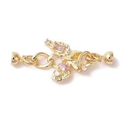 Настоящее золото 18K Латунь раз по сравнению с застежками, без кадмия, без никеля и без свинца, со стеклом, реальный 18 k позолоченный, 66 мм, отверстие : 5.5 мм