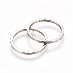 Stainless Steel Color Stainless Steel Linking Rings, for Jewelry Making, Ring, Stainless Steel Color, 12x0.8mm, Inner Diameter: 10mm