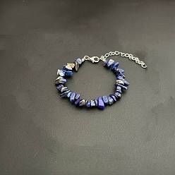 Ляпис-Лазурь Браслеты из натурального лазурита с бусинами для женщин